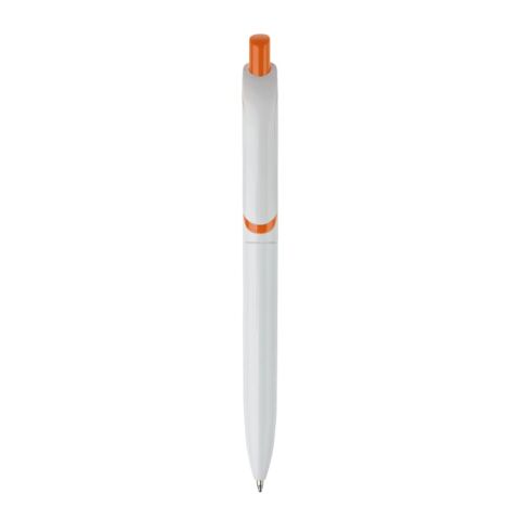 Bolígrafo Click Shadow Hecho en Alemania Blanco-Naranja | Tampografía 1 color | 270 grados del clip | 40 mm x 8 mm | no disponible
