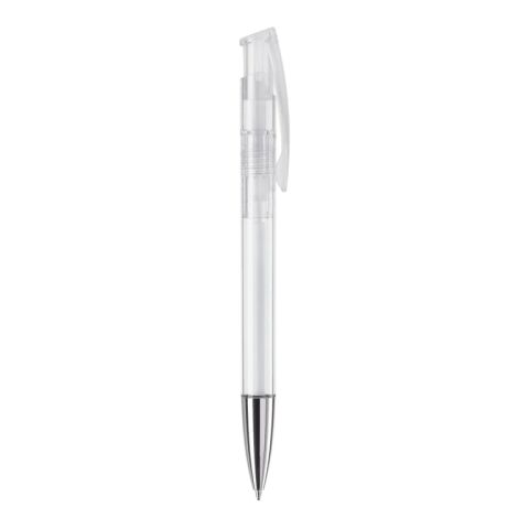 Bolígrafo Avalon transparente punta de metal Blanco-Blanco