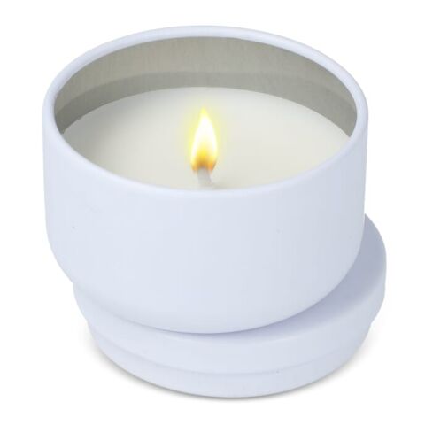Vela vegetal sin aroma Asana en lata reciclada Blanco | sin montaje de publicidad | no disponible | no disponible