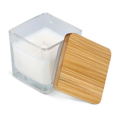 Vela vegetal Chakra en tarro de cristal Blanco | sin montaje de publicidad | no disponible | no disponible