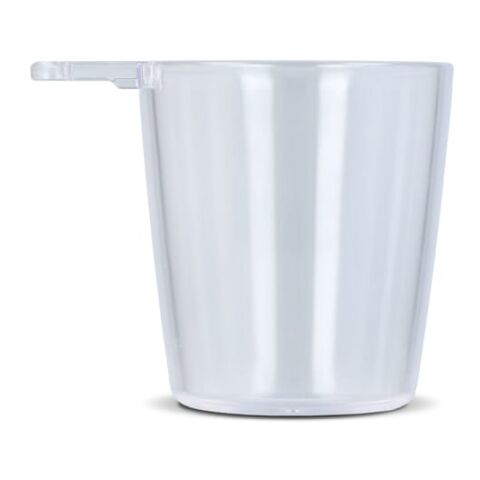 Vaso de chupito para festivales con cordón Blanco-Blanco