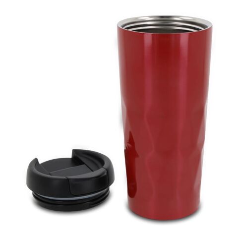 Termo con forma de rombos 450ml Rojo / Blanco | sin montaje de publicidad | no disponible | no disponible | no disponible