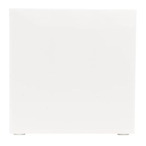 Bloque de notas 10x10x10cm FSC en caja de cubo con compartimentos para artículos Blanco | sin montaje de publicidad | no disponible | no disponible | no disponible