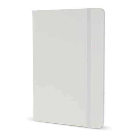 Cuaderno A5 PU con páginas de puntos cuadriculados FSC Blanco | sin montaje de publicidad | no disponible | no disponible