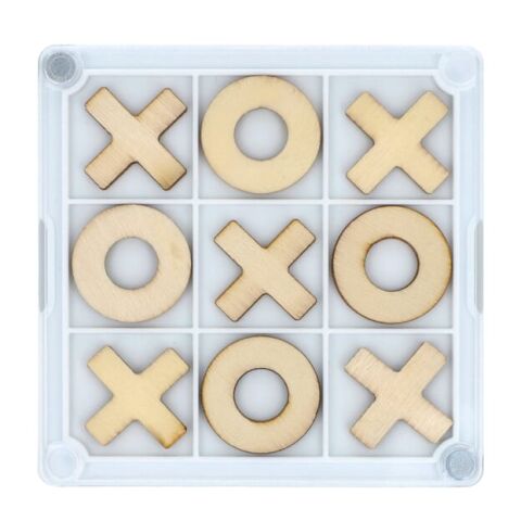 Posavasos Tic-Tac-Toe Blanco
