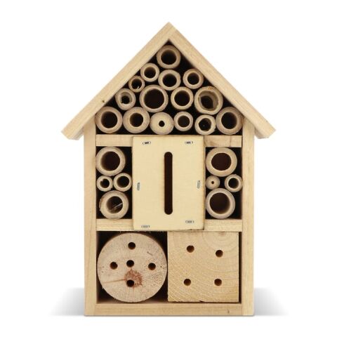 Hotel para insectos fabricado con madera FSC Natural | sin montaje de publicidad | no disponible | no disponible