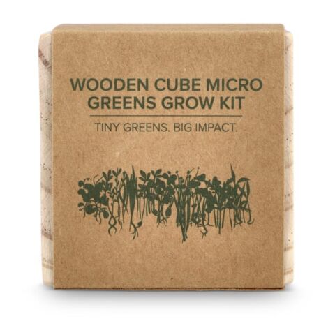 Juego de maceteros de madera FSC - Microverduras Natural | sin montaje de publicidad | no disponible | no disponible