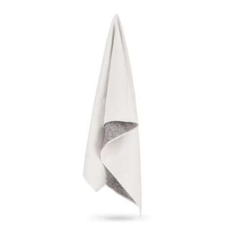 Toalla de secado rápido R-PET 50x100cm sublimación Blanco-Gris