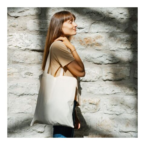 Bandolera de algodón OEKO-TEX® 140g/m² 38x42cm Ecru | sin montaje de publicidad | no disponible | no disponible | no disponible