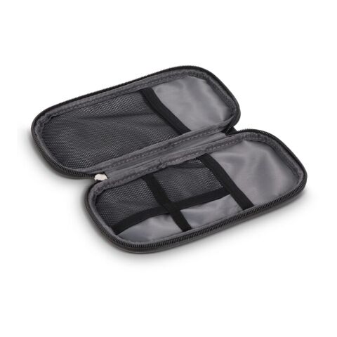 Bolsa organizadora Kyra 210D recubierta de PU rPET 20 x 11,5 x 2 cm Azúl oscuro | sin montaje de publicidad | no disponible | no disponible