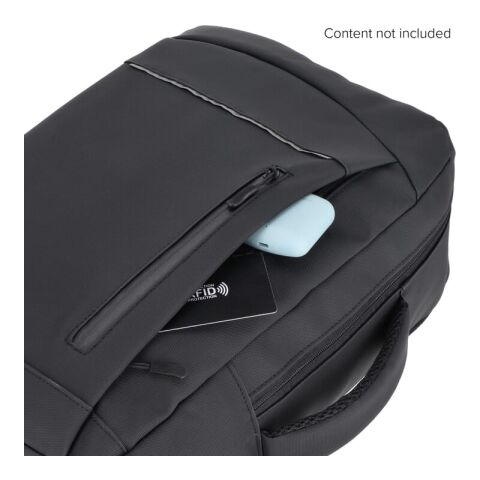 Mochila para portátil PU Osaka 30 x 14 x 42 cm 15 l Negro intenso | sin montaje de publicidad | no disponible | no disponible