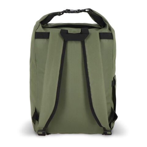 R-PET 600D Mochila con hebilla enrollable 20L Verde oliva | sin montaje de publicidad | no disponible | no disponible
