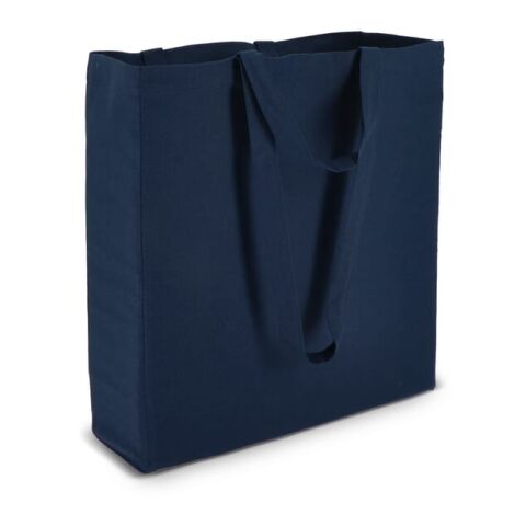 Bolsa de algodón OEKO-TEX® 38 x 10 x 42 cm 140 g/m². Azúl oscuro | sin montaje de publicidad | no disponible | no disponible