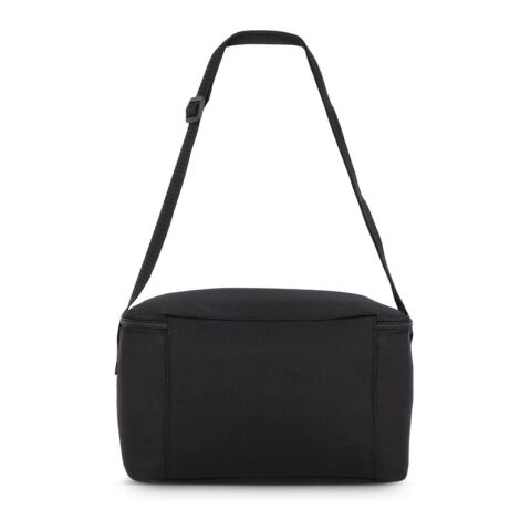 Bolsa isotérmica R-PET 600D para 6 latas, 25 x 14,5 x 15,5 cm, 5 litros Negro