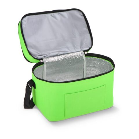 R-PET 600D Bolsa nevera doble compartimento 30 x 20 x 25cm 12L Luz Verde