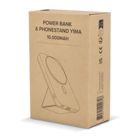 Wireless charging powerbank Yima 10.000 mAh Negro | sin montaje de publicidad | no disponible | no disponible | no disponible