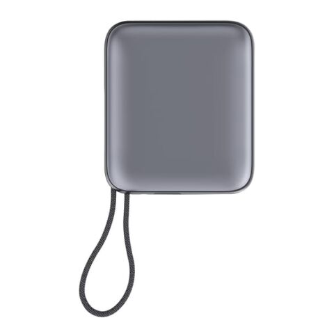 Nova Powerbank 22,5 W Power Delivery con cables integrados 10 000 mAh gris oscuro | Impresión Digital | top | 45 mm x 35 mm