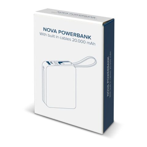 Nova Powerbank 22,5 W Power Delivery con cables integrados 20 000 mAh gris oscuro