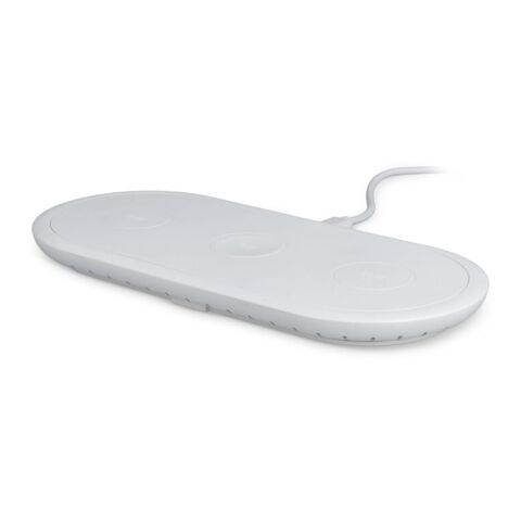 Cargador inalámbrico rápido 3 en 1 de 15 W para teléfono, Apple Watch y AirPods. Blanco | sin montaje de publicidad | no disponible | no disponible