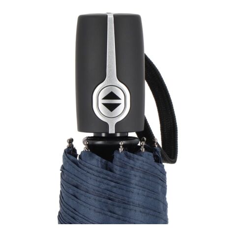 Taman Pongee 21" Paraguas cortaviento plegable Apertura y cierre automáticos Azúl oscuro | sin montaje de publicidad | no disponible | no disponible