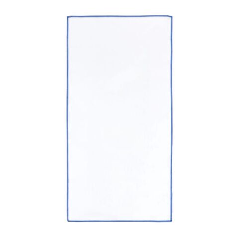 Toalla R-PET de secado rápido 40 × 80 cm con bolsa, sublimación. Azul / Blanco