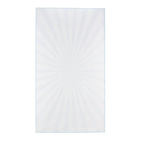 Toalla de playa de secado rápido R-PET 100 × 180 cm, sublimación Azul / Blanco | sin montaje de publicidad | no disponible | no disponible