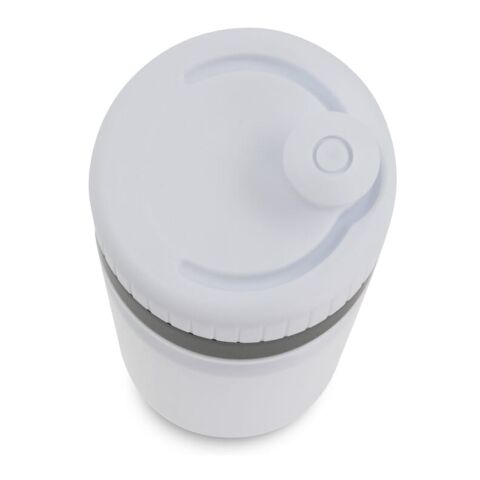 Botella de deporte con borde 750ml Blanco-Negro | sin montaje de publicidad | no disponible | no disponible | no disponible