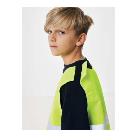 Chaleco de seguridad de PET reciclado GRS 7-12 años amarillo | sin montaje de publicidad | no disponible | no disponible