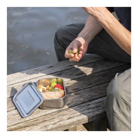 Fiambrera estanca RCS de acero inoxidable reciclado plata | sin montaje de publicidad | no disponible | no disponible