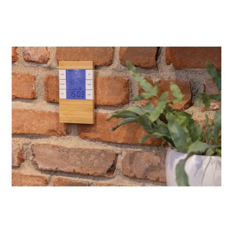 Estación meteorológica de bambú Utah RCS rplastic y FSC® marron | sin montaje de publicidad | no disponible | no disponible