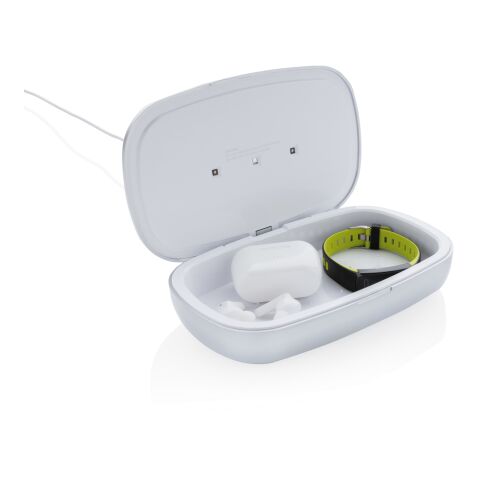 Caja esterilizadora Rena UV-C con cargador inalámbrico de 5W gris | sin montaje de publicidad | no disponible | no disponible