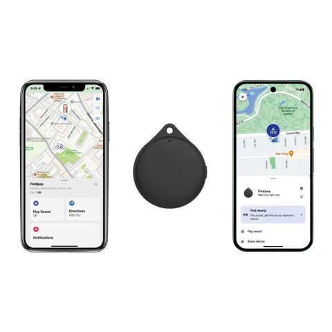 Localizador de objetos Findpop Dual RCS IPX5 negro | sin montaje de publicidad | no disponible | no disponible
