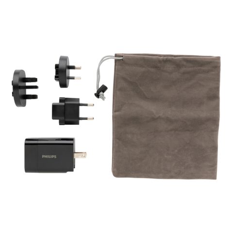 Cargador de viaje PD ultrarrápido Philips negro | sin montaje de publicidad | no disponible | no disponible