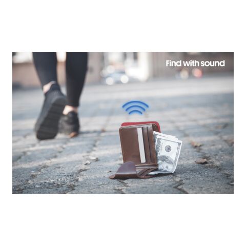 Tarjeta rastreadora recargable ultradelgada plástico Findit blanco | sin montaje de publicidad | no disponible | no disponible