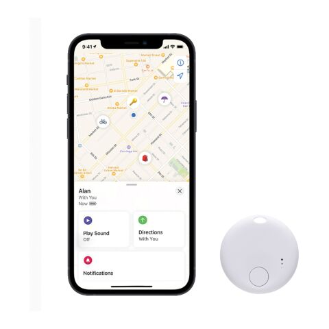 Buscador de artículos FindMate RCS de plástico reciclado blanco | sin montaje de publicidad | no disponible | no disponible