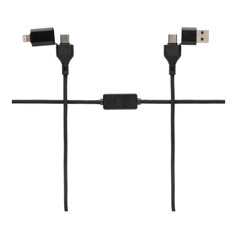 Cable protección piratería reciclado 60W Datalock RCS negro | sin montaje de publicidad | no disponible | no disponible