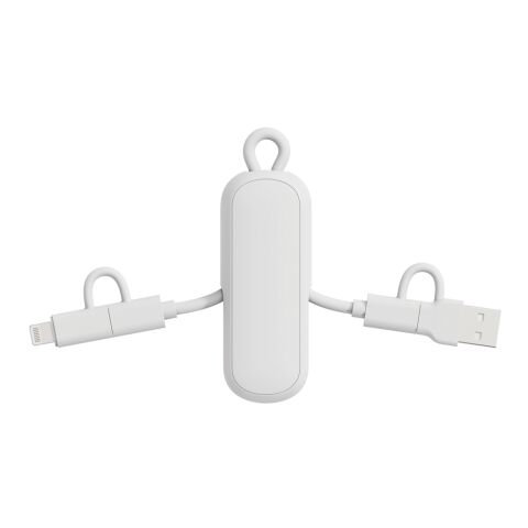 Cable llavero Urban Vitamin Dublin 100W 4 en 1 blanco