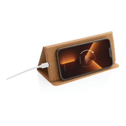 Alfombrilla de ratón de corcho carga inalámbrica 10W FSC® marron | sin montaje de publicidad | no disponible | no disponible