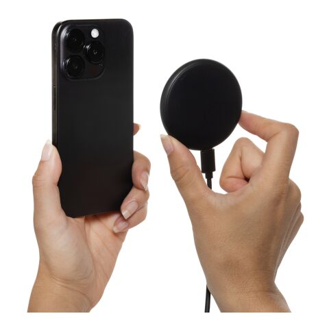 Cargador magnético Magnapad 15W rplastic RCS 3 en 1 negro | sin montaje de publicidad | no disponible | no disponible