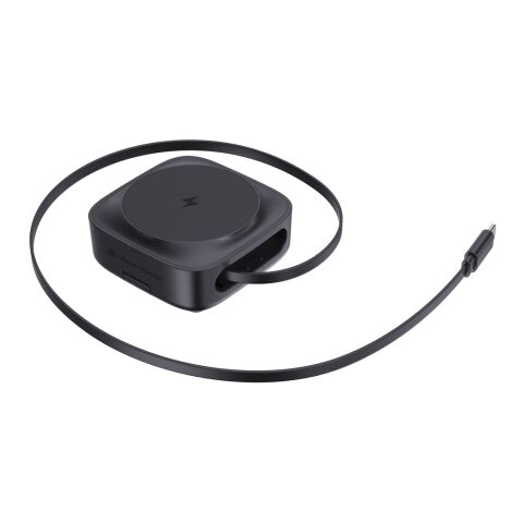 Cargador inalámbrico Urban Vitamin Goleta 2 en 1 de 15W negro | sin montaje de publicidad | no disponible | no disponible