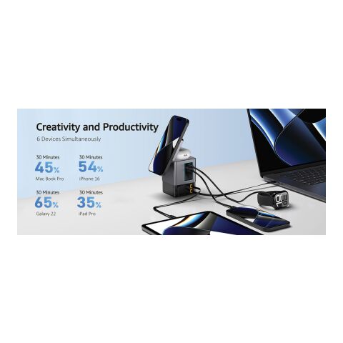 Cables retráctiles Urban Vitamin Sacramento 105WGAN gris-negro | sin montaje de publicidad | no disponible | no disponible