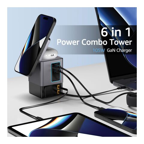 Cables retráctiles Urban Vitamin Sacramento 105WGAN gris-negro | sin montaje de publicidad | no disponible | no disponible