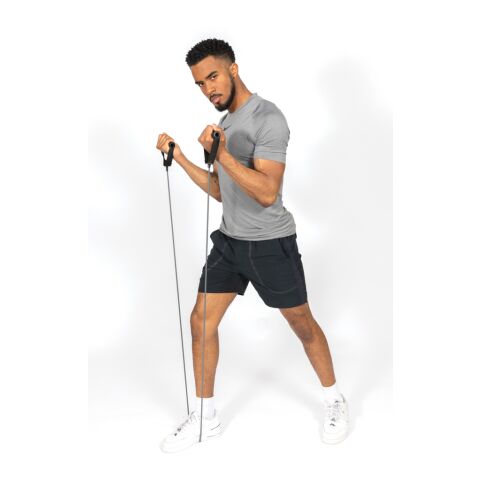 Tubo de fitness de alta resistencia en bolsa gris-negro | sin montaje de publicidad | no disponible | no disponible