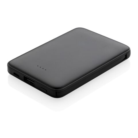 Powerbank 5.000 mAh de bolsillo con cables integrados negro | sin montaje de publicidad | no disponible | no disponible