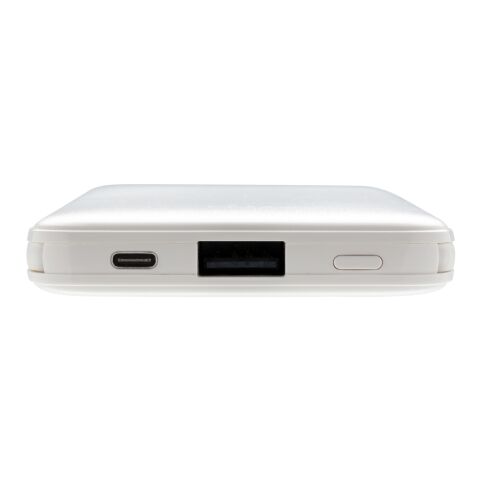 Powerbank 5.000 mAh de bolsillo con cables integrados blanco | sin montaje de publicidad | no disponible | no disponible