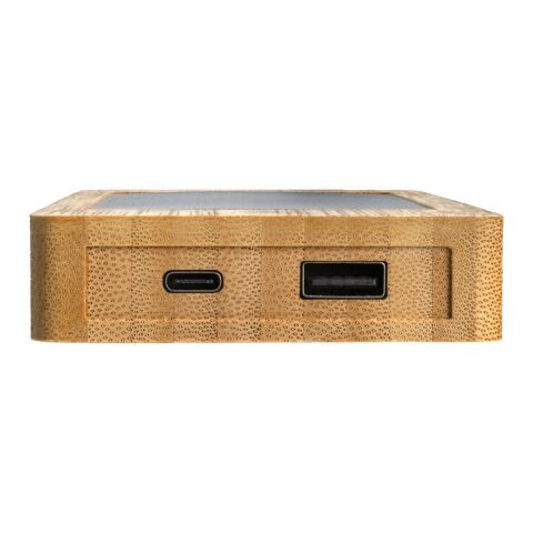 Batería solar de bambú Sunwick 10.000 mah marron | sin montaje de publicidad | no disponible | no disponible