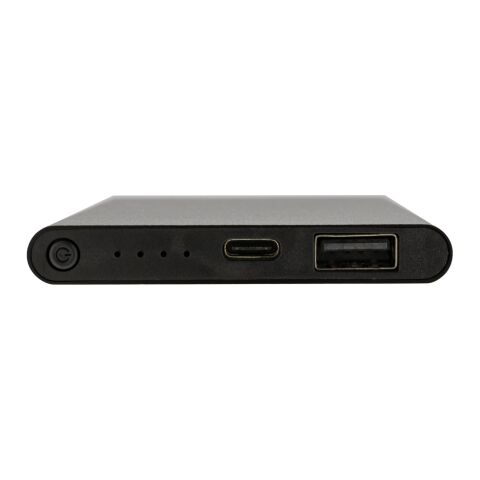 Powerbank plástico/aluminio RCS reciclado de 4000 mah tipo C negro | sin montaje de publicidad | no disponible | no disponible