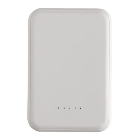Powerbank Stellar magnético 5000 mAh y 5W plástico reciclado blanco | sin montaje de publicidad | no disponible | no disponible