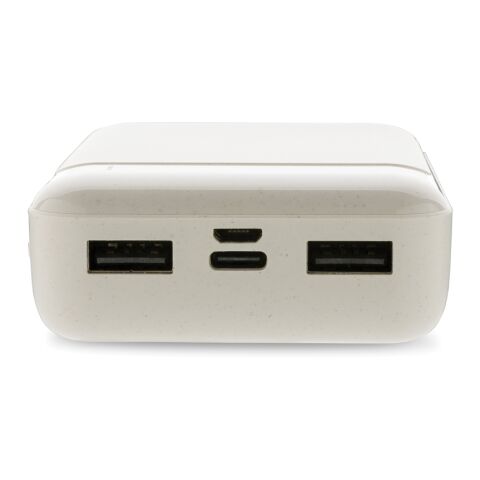 Powerbank de plástico reciclado RCS de 10.000 mAh blanco | sin montaje de publicidad | no disponible | no disponible