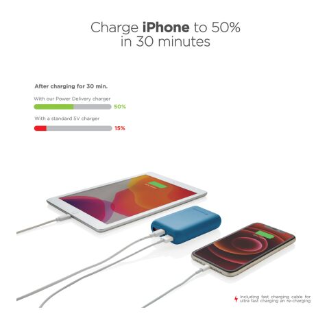 Powerbank Alameda Urban Vitamin de 10.000 mAh PD azul | sin montaje de publicidad | no disponible | no disponible